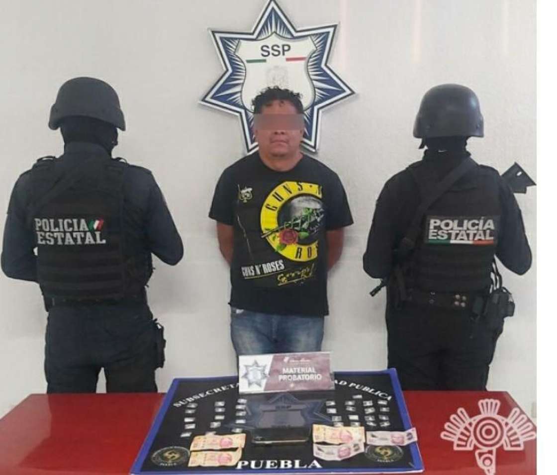 Captura Policía Estatal a presunto narcomenudista del mercado Morelos.