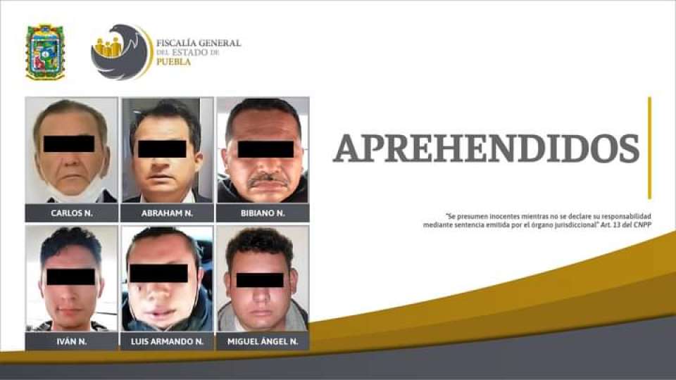 La Fiscalía de Puebla aprehendió a seis funcionarios por la evasión de un preso.