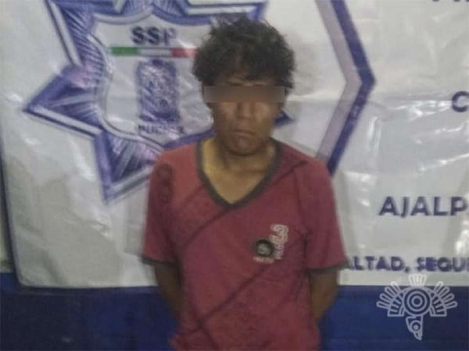 Captura Policía Estatal a presunto asaltante y narcomenudista en Ajalpan.