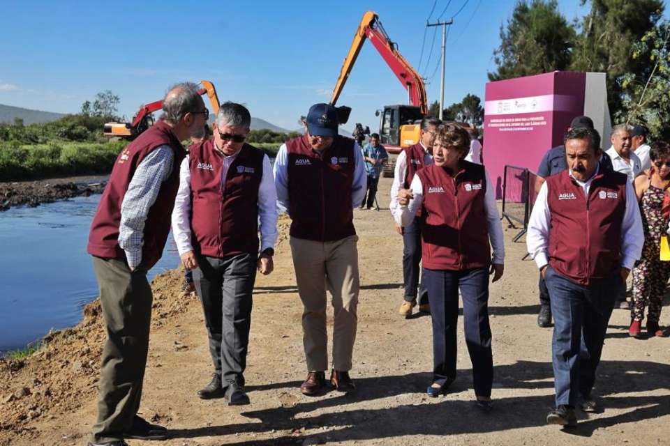 Inicia Delfina Gómez obras para prevenir inundaciones en Valle de Chalco y Tláhuac