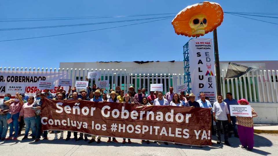 Diputados de Morena emplazan a Alfredo del Mazo  a terminar hospitales inconclusos