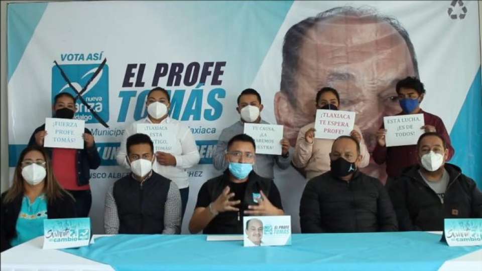 Confirman el contagio en el candidato del Panal en San Agustín Tlaxiaca.