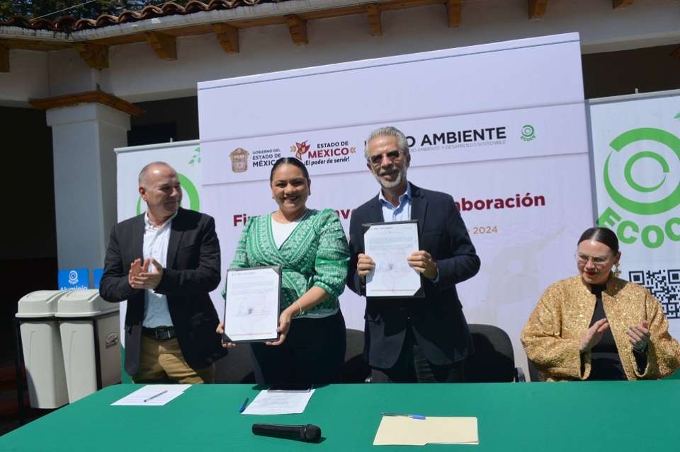 #MedioAmbiente | Firman Gobierno del Estado de México y ECOCE convenio para el cuidado del medio ambiente