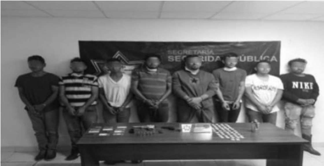 Detenidos ocho presuntos delincuentes originarios de Jalisco.