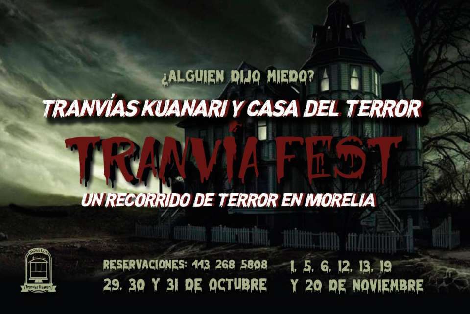 Tranvía Fest del terror llega a Morelia
