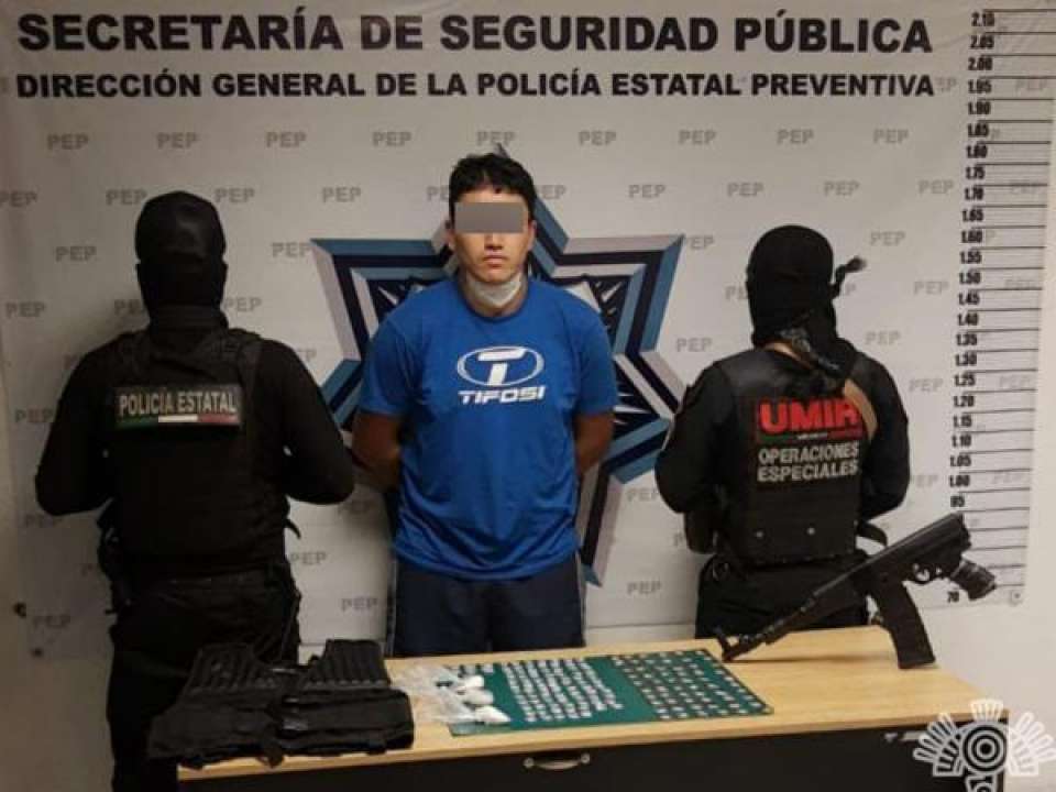 Detiene Policía Estatal a presunto distribuidor de droga, &quot;El Sinaloa&quot;.