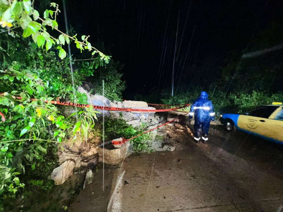 Se registran afectaciones por lluvias en Xicotepec